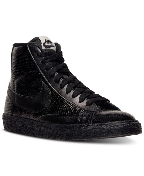 nike blazer leather damen schwarz|Nike Blazer shoes for women.